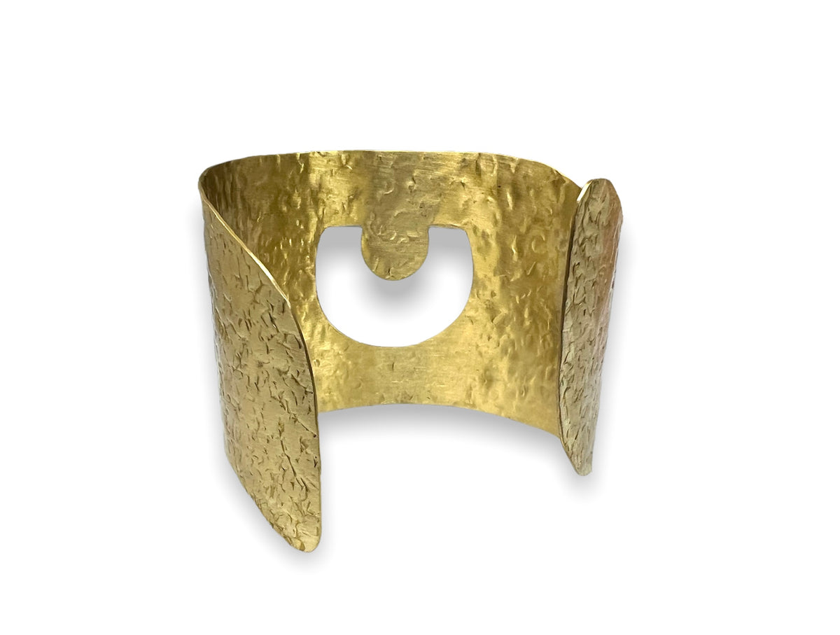 Brass Cuff Bracelet | Gold Plated Brass (BCB4)