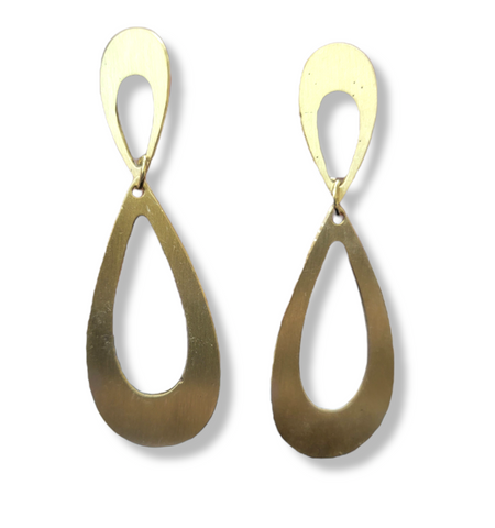 Geometric Brass Earring (B110)