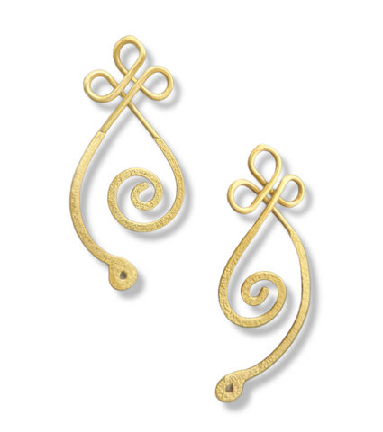 Geometric Brass Earring (B111)