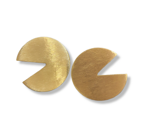 Geometric Brass Earring (B116)