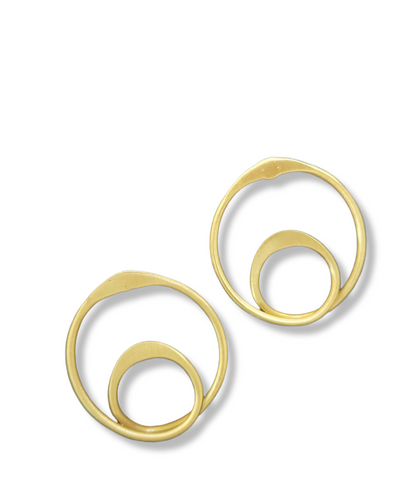 Geometric Brass Earring (B123)