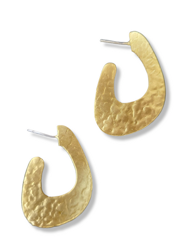 Geometric Brass Earring (B125)