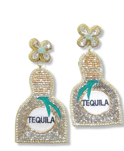Handmade Beaded Tequila Earring
