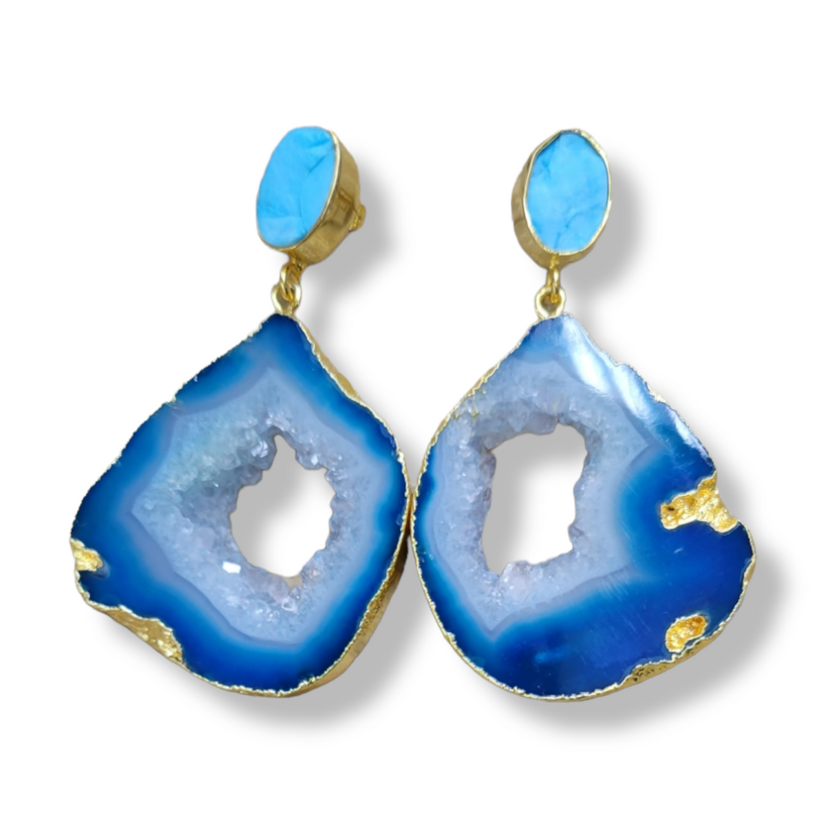 Geode Agate Earrings